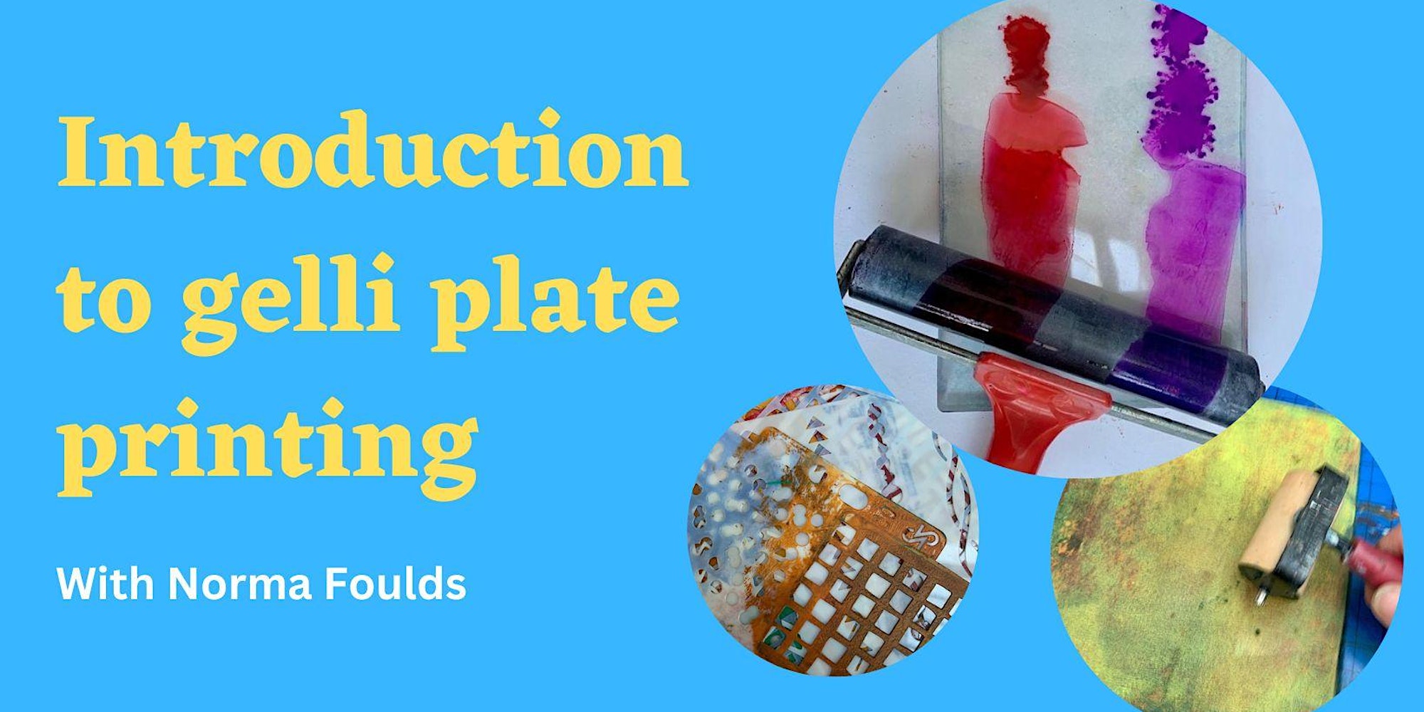 Introduction to Gelli Plate Printing with Norma Foulds Blackpool Haz